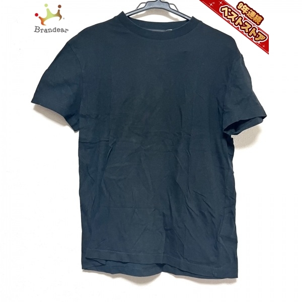 プラダ PRADA 半袖Tシャツ サイズM - 黒 メンズ クルーネック トップス