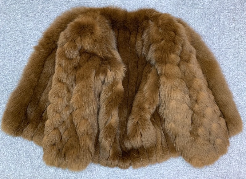 ライトブラウン/染め フォックス ファーコート リアルファー 本毛皮 L 毛並み 楽天市場】コート ジャケット フォックス リアルファー アウター