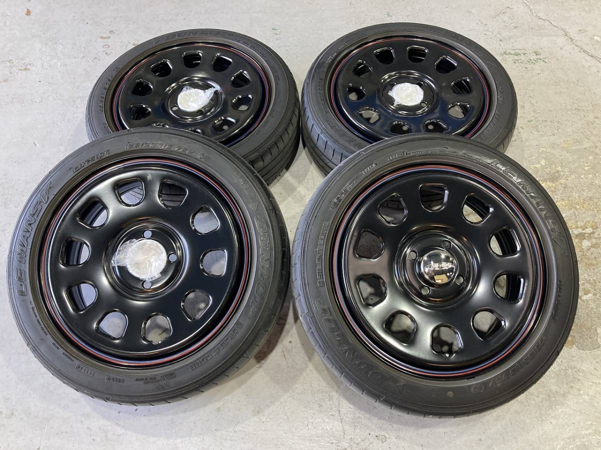 新品 希少サイズ デイトナ 15インチ 5j +45 4h100 165/55r15 n-box 