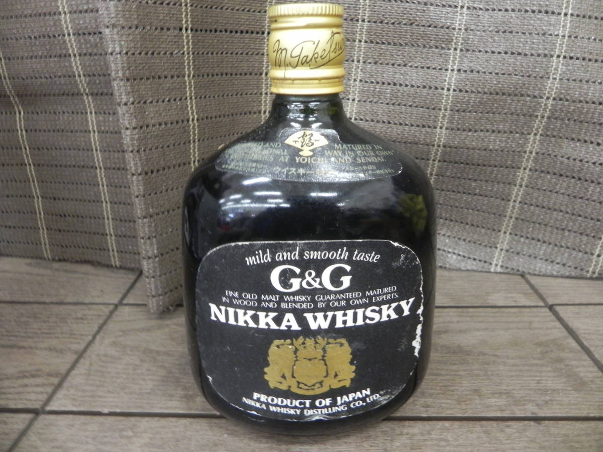 ○NIKKA WHISKY ニッカ ウイスキー G＆G 特級 黒瓶 760ml 43%(日本