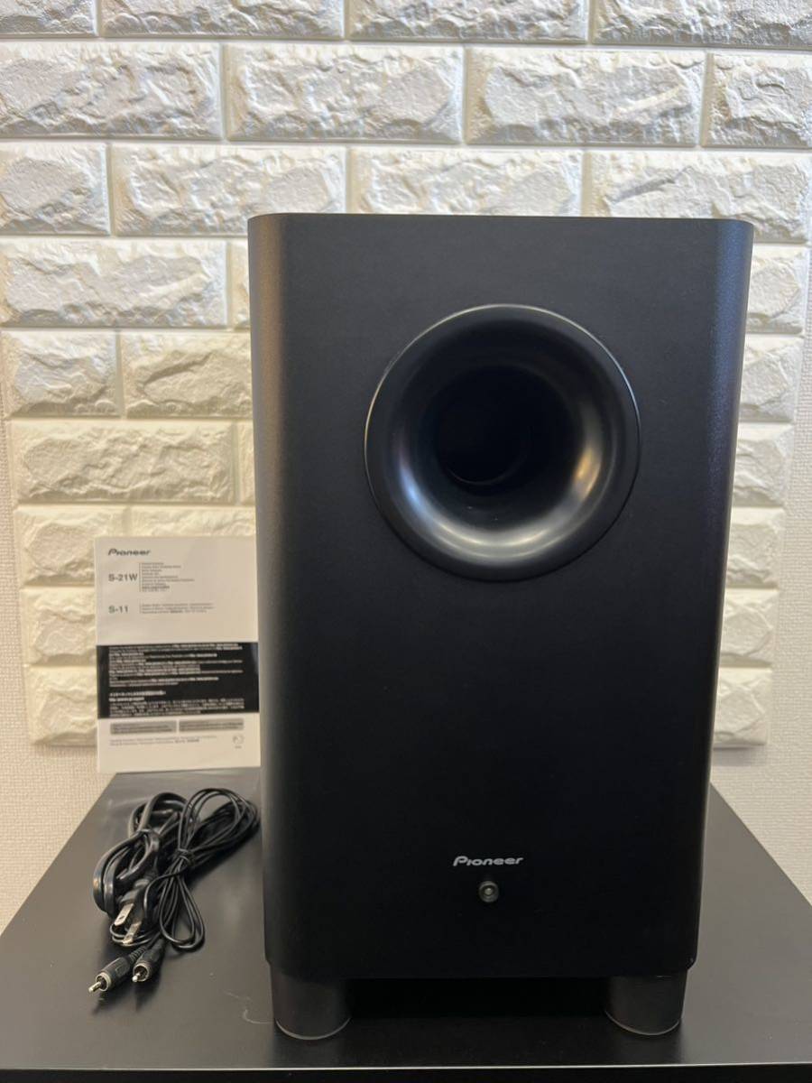 【美品】パイオニア　サブウーファー 　Pioneer S-21W　