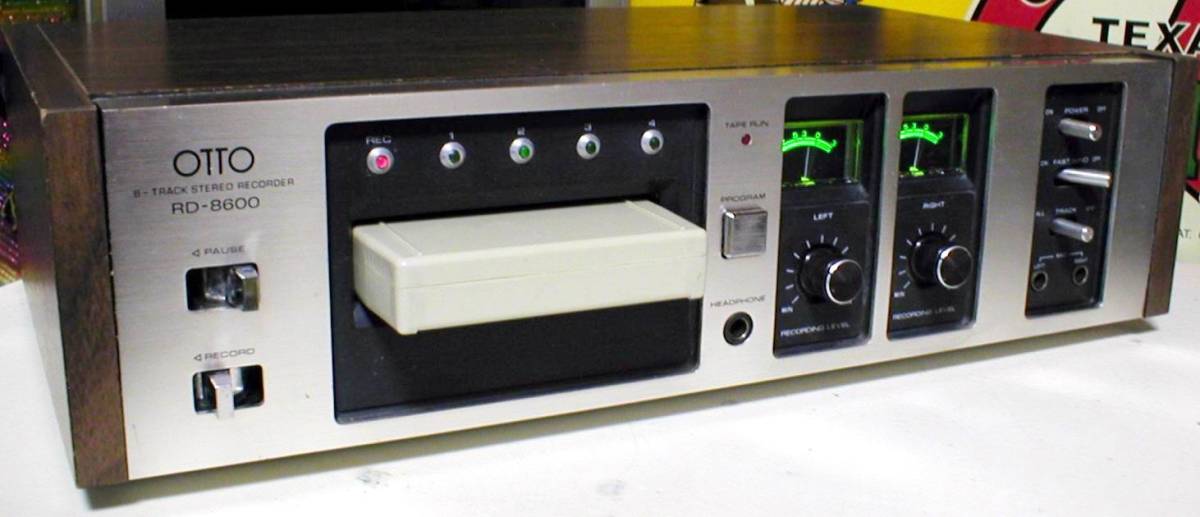 SANYO RD-8600 本体 邦楽 カセットデッキ SANYO/OTTO RD-8600 Wood Cabinet 8-Track Stereo Tape Recorder Junk