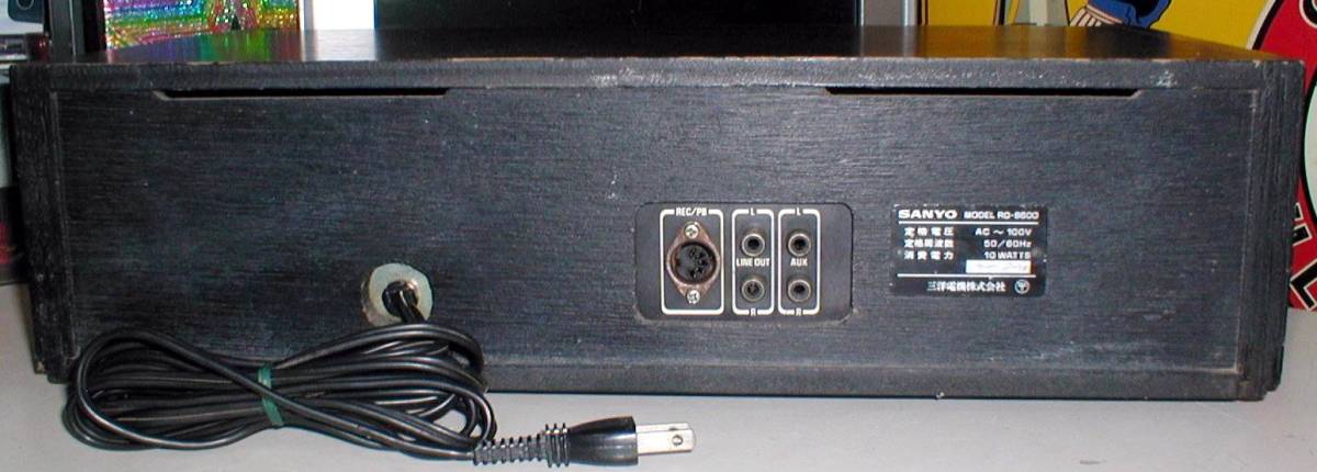 SANYO RD-8600 本体 邦楽 カセットデッキ SANYO/OTTO RD-8600 Wood Cabinet 8-Track Stereo Tape Recorder Junk