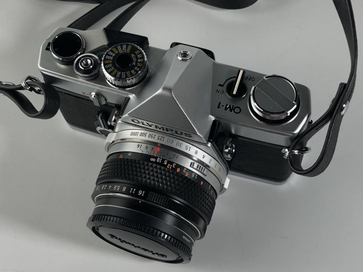 OLYMPUS OM-1 一眼レフフィルムカメラ 動作未確認 レンズ付 レトロ 1円