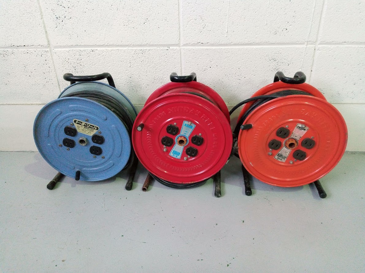 ○ 各メーカ- コードリール３点セット 通電確認品 /延長コード /工事現場 /DYI /電源 /コードリール20ｍ /コードリール30ｍ