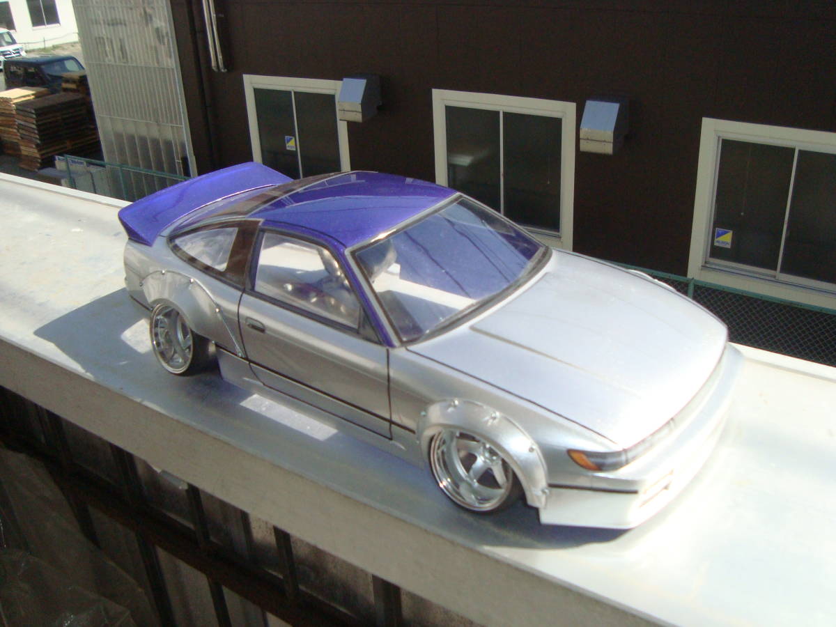 ABC 1/10 日産シルエイティーワイドボディ 新品塗装済み。(ボディ 