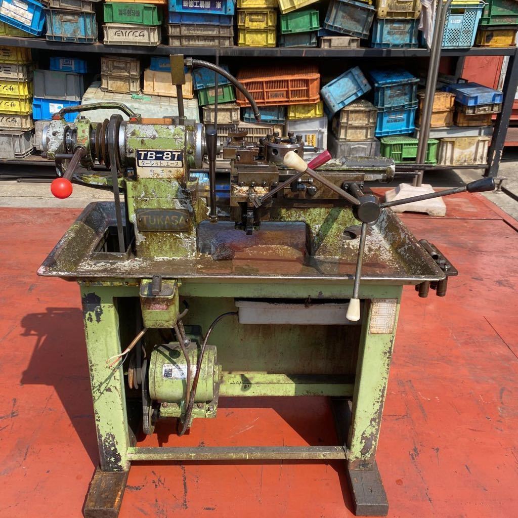 T2386 司工作 ペンチレース タレットエース TB-8T 三相200V コレット付き