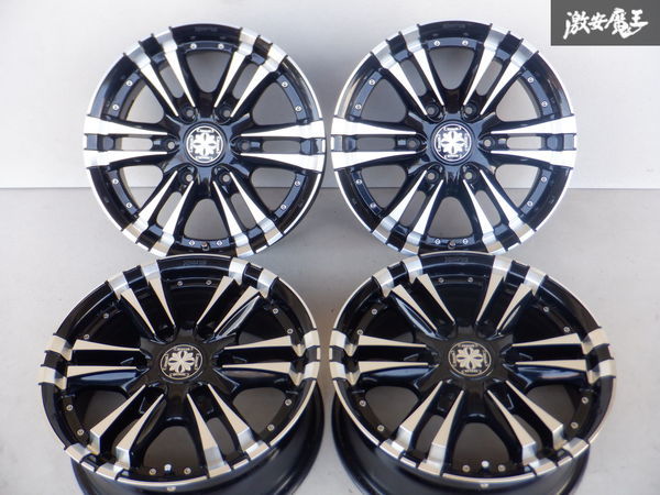 きれい！ HEARTS ハーツ FANG 16 ファング 16インチ 6.5J +38 6穴 PCD139.7 ホイール単体 4本 200 ハイエース カスタム ドレスアップなどに