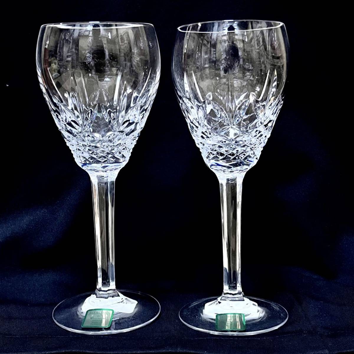 送料無料 未使用 MARQUIS BY WATERFORD CRYSTAL ウォーターフォード クリスタル ペア ワイングラス 2客セット