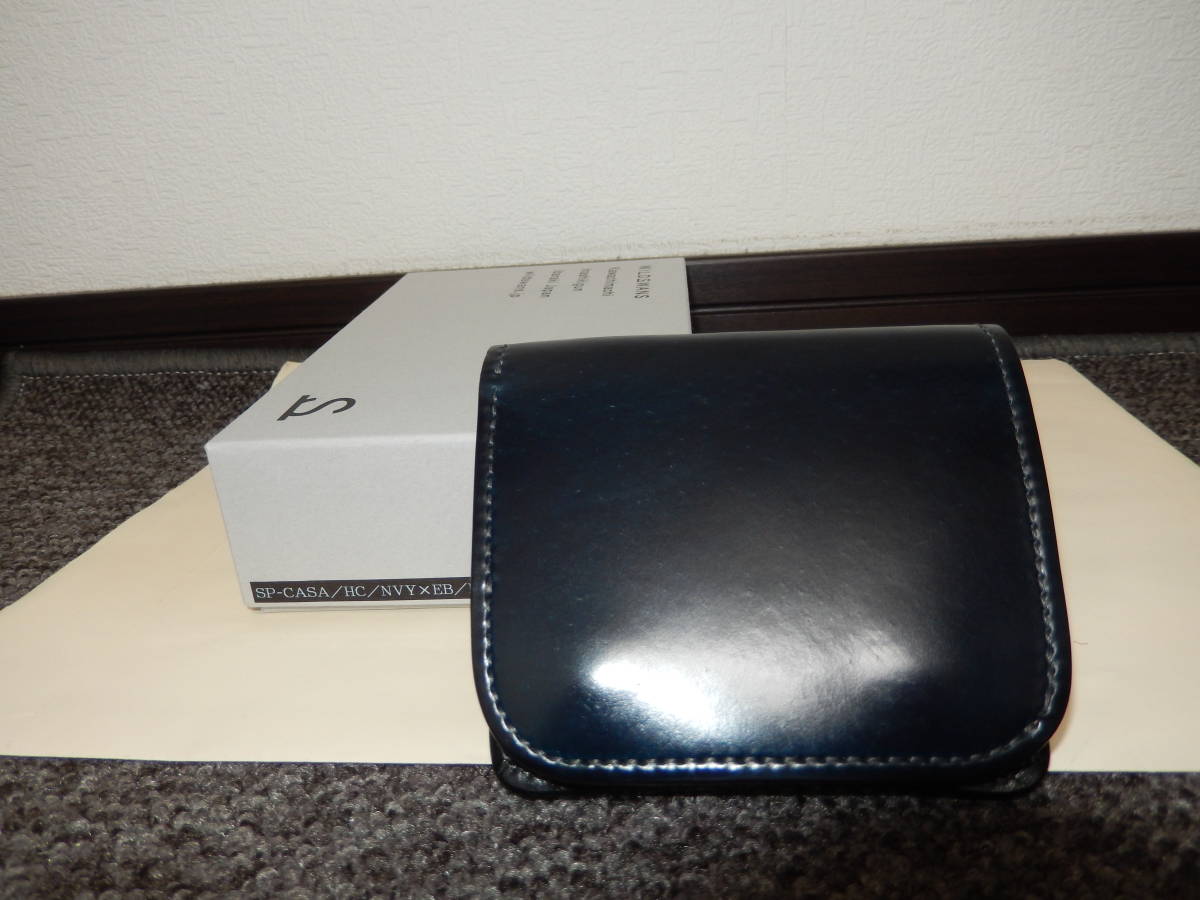 別注 ワイルドスワンズ シェルコードバン CASA カーサ（ネイビー×ブラック） 美品 WILDSWANS 