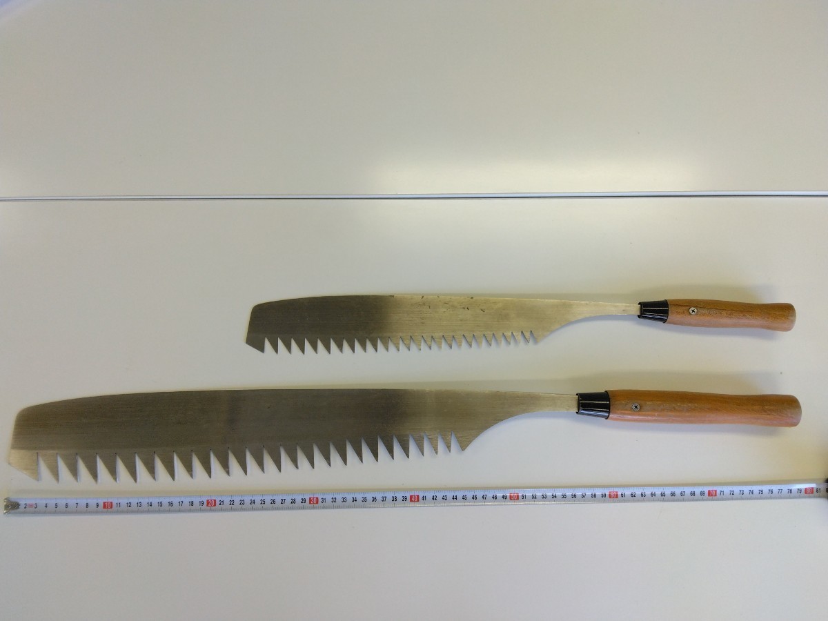 a 氷鋸 2本セット 氷のこぎり オールステン 中屋重兵衛 他 中古品 長期 