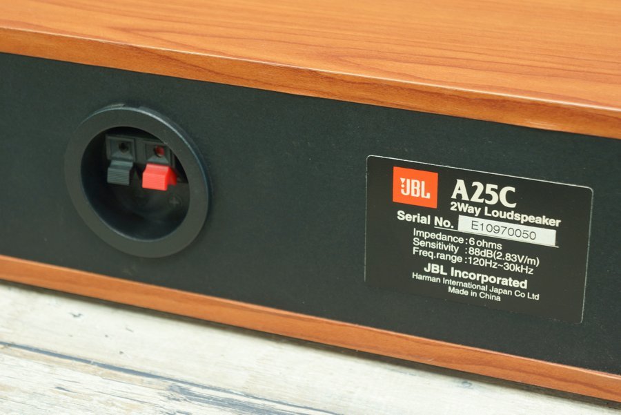 JBL A25C センタースピーカー ホワイトパルプコーンウーファー 6Ω