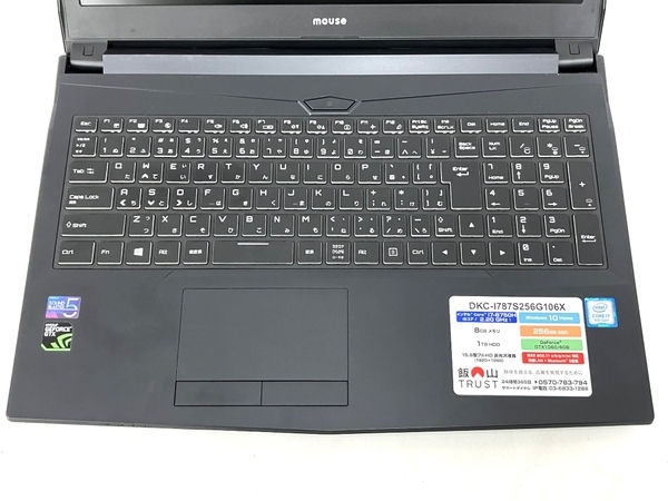 ジャンク】mouse m-Book K690X2N i7/32GB マウスコンピューター m-Book