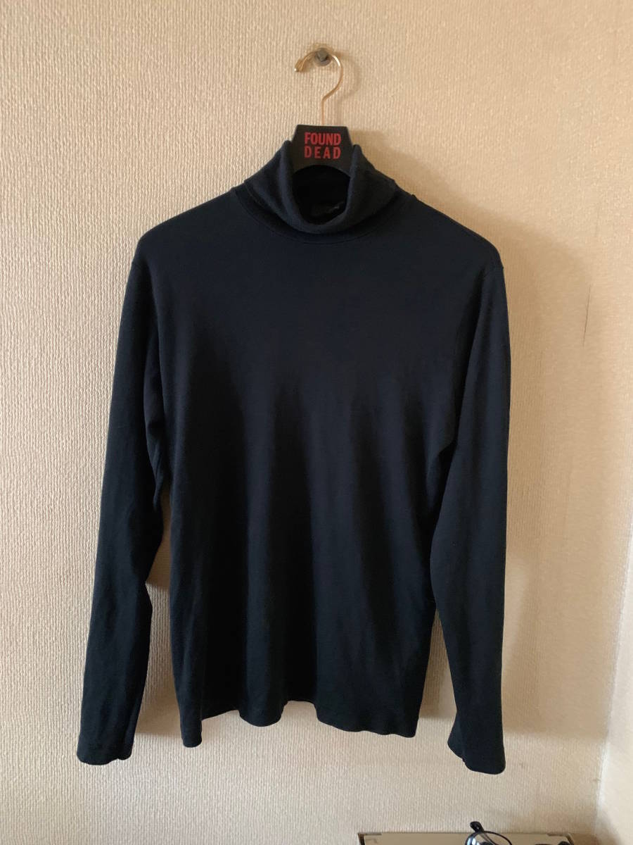 ZANONE（ザノーネ）タートル　ロングスリーブ　カットソー ブラック 46