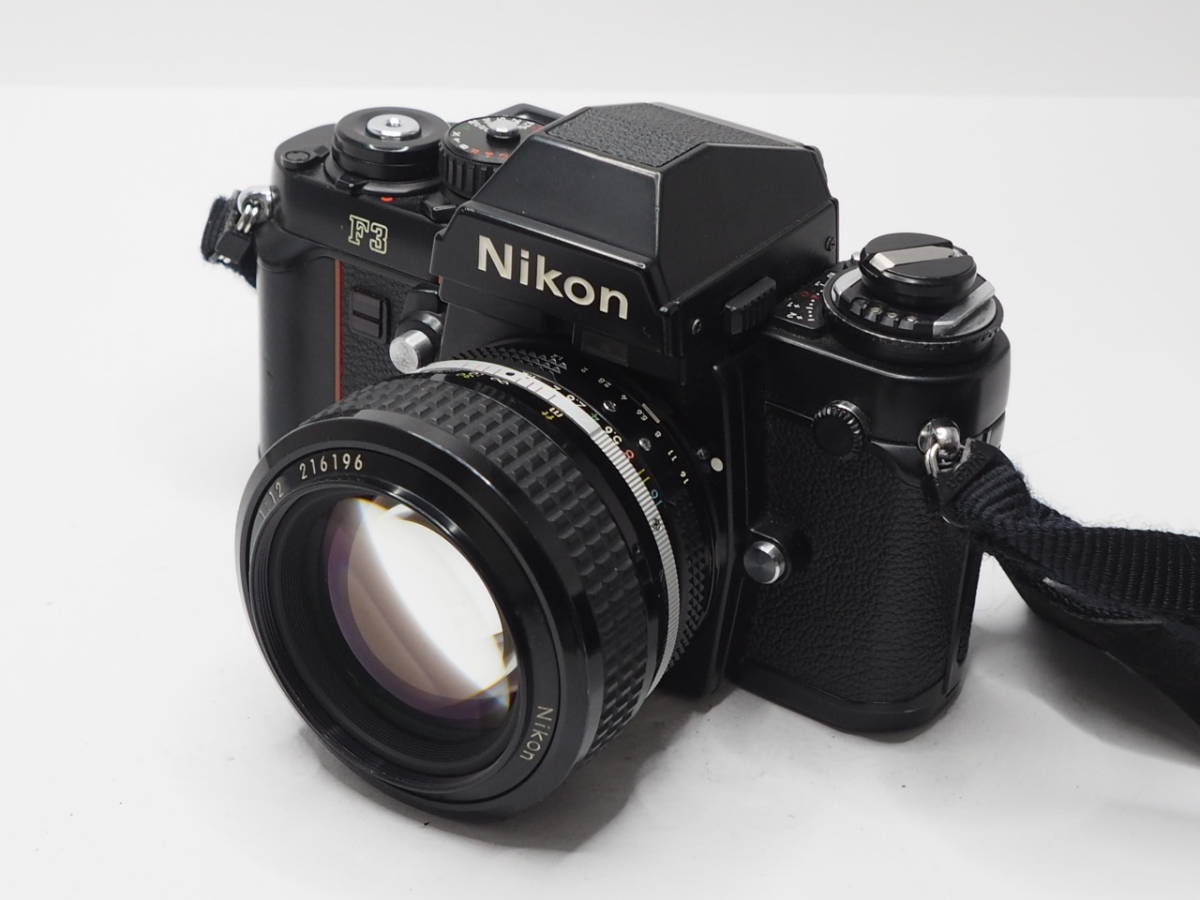 【美品】Nikon F3 HP一眼レフカメラ Nikkor 50mm f1.2 ☆極上品☆ NIKON ニコン F3 ボディ + Ai NIKKOR 50mm F1.2 @1277