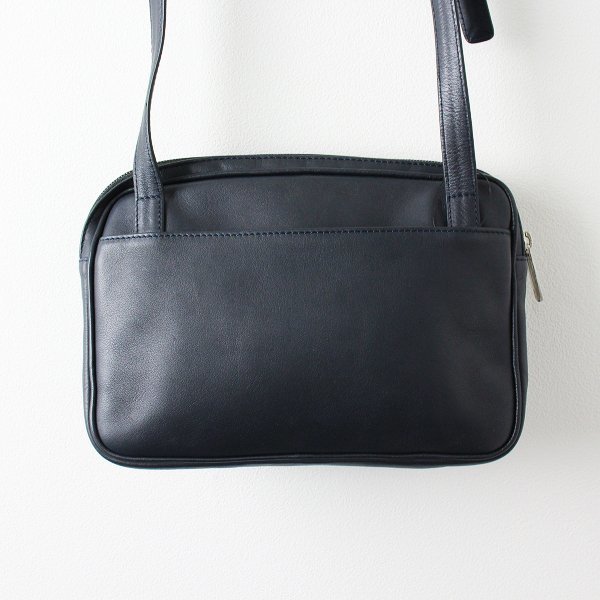 LOEWE ロエベ ショルダーバッグ レザー ブルー アナグラム レディース 