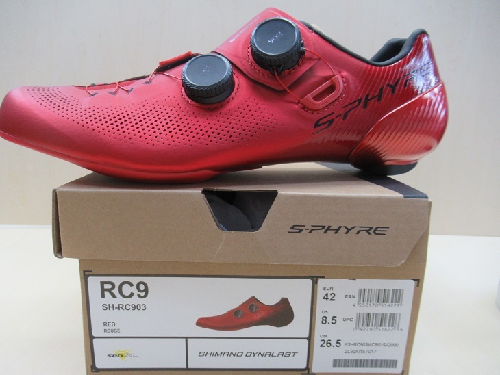 シマノ RC903 限定赤 EU42 26.5cm S-PHYRE ロード SPD-SL