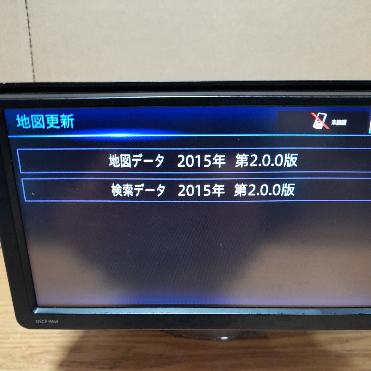 ★美品★ NSCPーW64（地図 2015年 第2.0.0版）トヨタ純正ナビ ③ 2015年地図データ トヨタ純性ナビ カメラ付き NSCP-W64 RPI40 NA-123