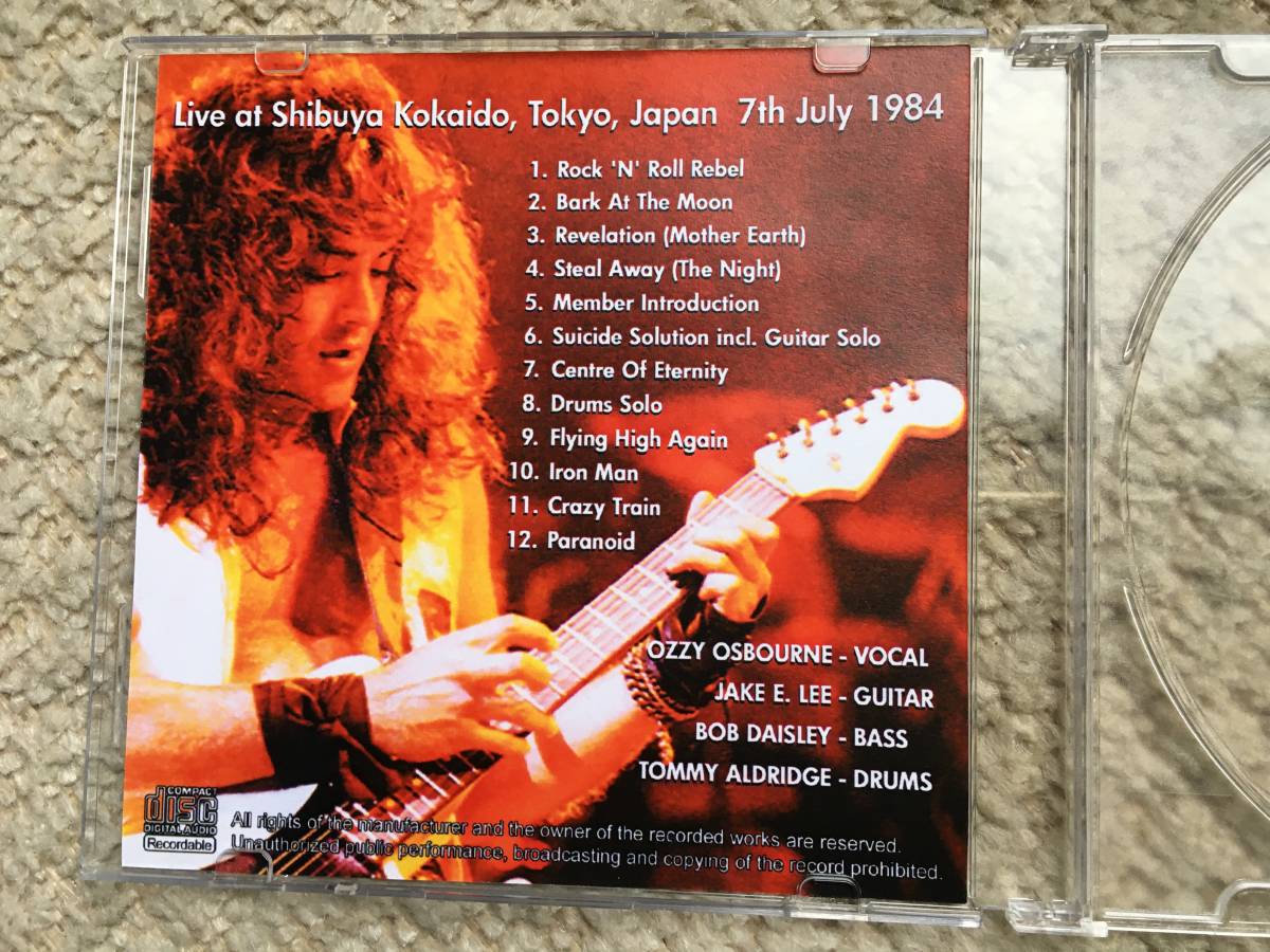 OZZY OSBOURNE / TOKYO FINAL 1984 (CDR)_2