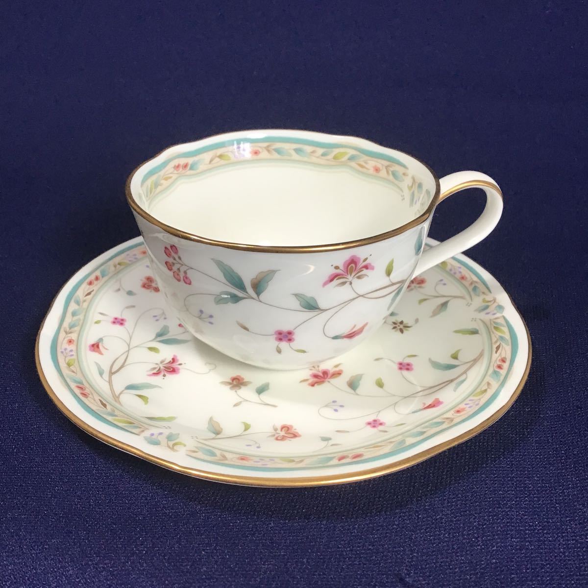 Noritake ノリタケ 花更紗 bone chine カップ&ソーサー ティーカップ