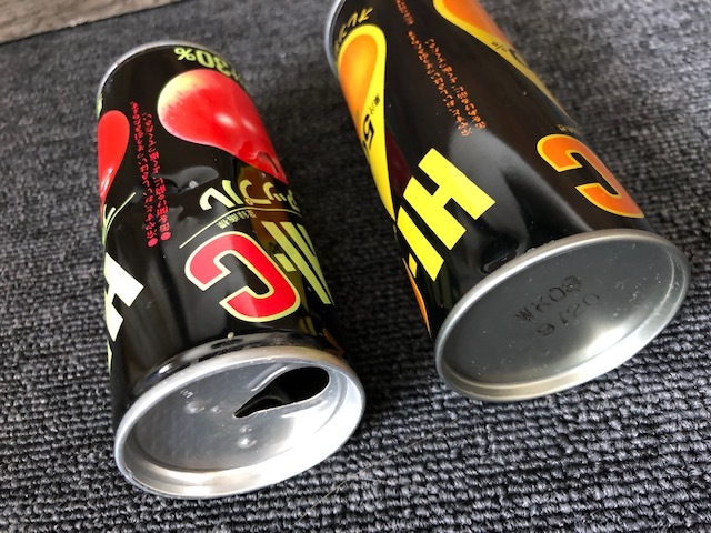 昭和レトロ HI-C アップル オレンジ 2点 255g 空き缶 プルトップ 当時