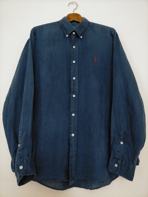 状態良好 POLO RALPH LAUREN OCEAN WASH LINEN ポロラルフローレン