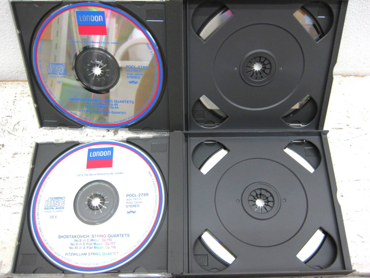 帯付 6CD BOX ショスタコーヴィチ :弦楽四重奏曲 全集 フィッツ