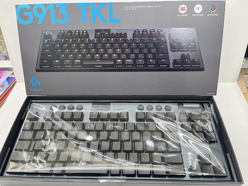 ほぼ未使用 Logicool G913 TKL テンキーレス ワイヤレス 