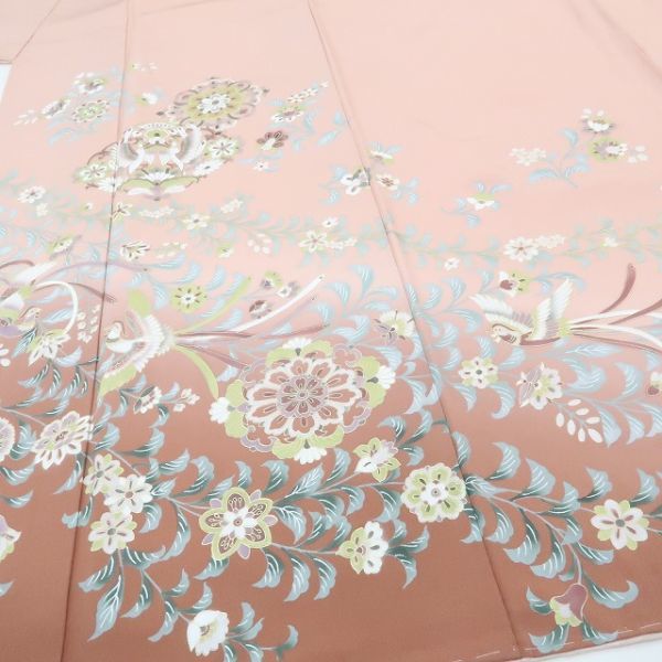 ゆめsaku 新品 仕付け糸付“風を味方に動き出す唐花と鳳凰と過ごす素敵