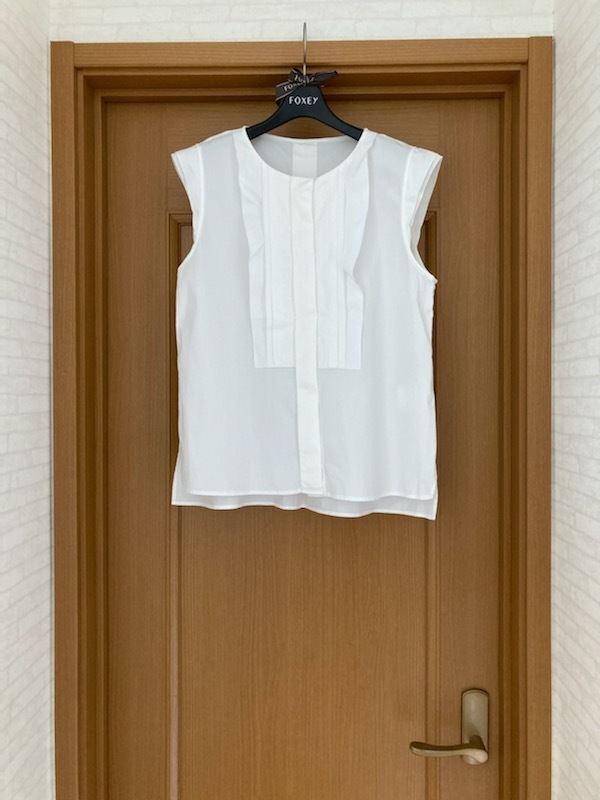 □FOXEY BOUTIQUE♪フリル ブラウス 42 ホワイト 白 5.7万 フレンチ