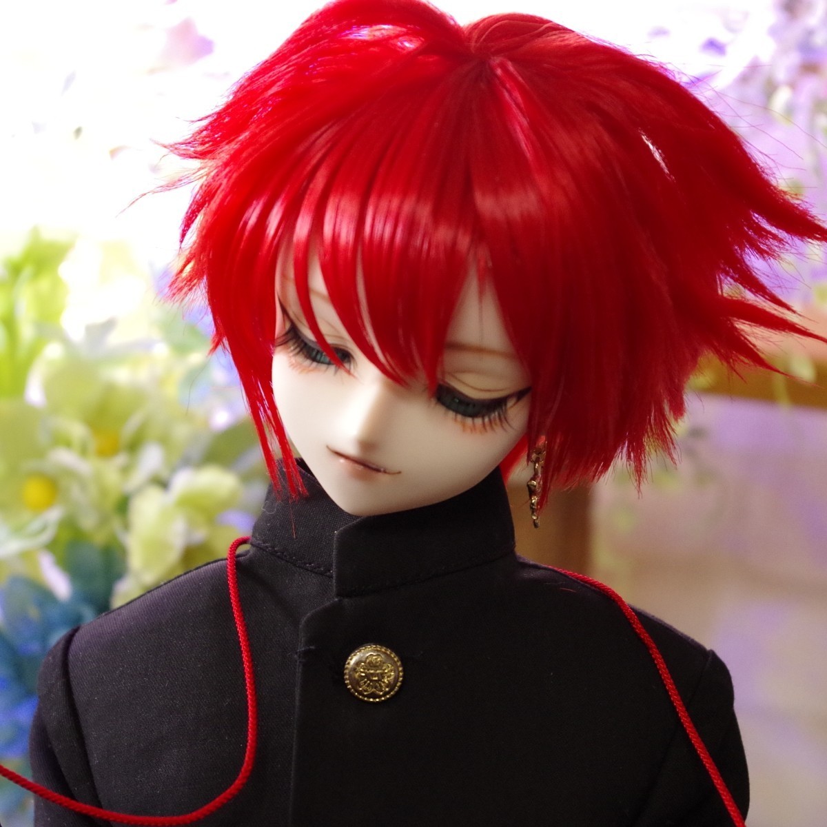 【ばくたんいわ】DDH-05セミホワイトカスタムヘッド（※UVパテ盛り）+レジンアイ1種