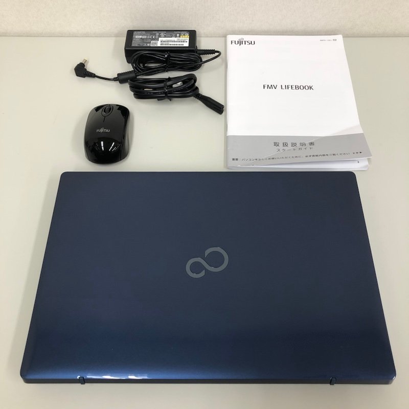 230321SK430502 FMV LIFEBOOK AH77/D1 FMVA77D1L 15.6/Win11Home/Core i7 8565U 1.80GHz/8GB/HDD1TB/BD/メタリックブルー