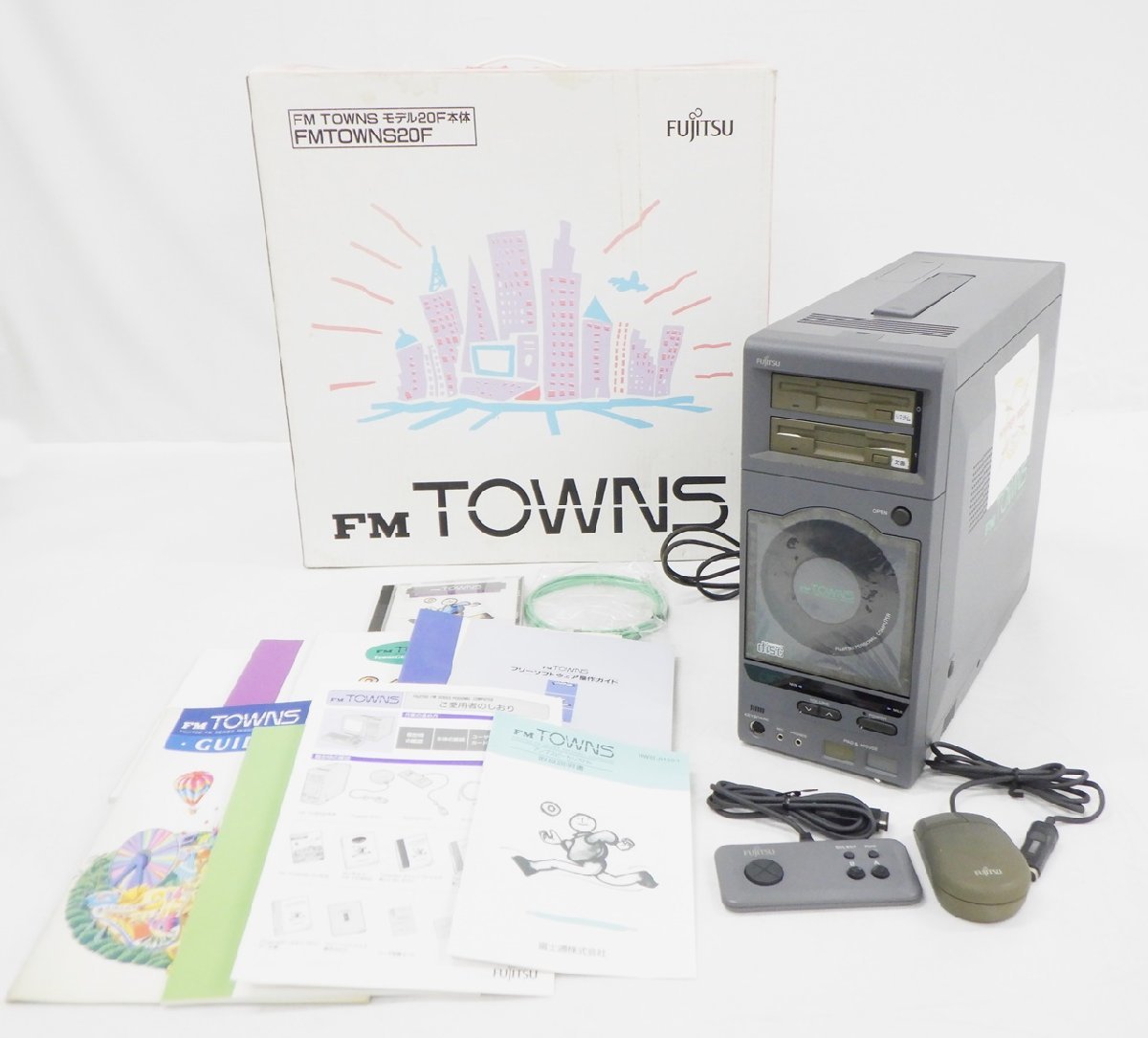 FM TOWNS II - ⁄ 電源・CDROMドライブ：メンテナンス済（CPU:486DX2 