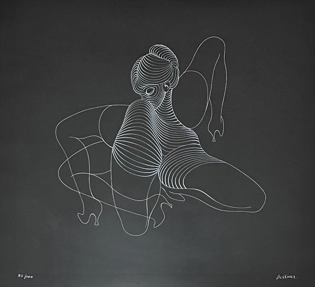 ハンス・ベルメール(Hans Bellmer)銅版画額「重なる頭足類(La