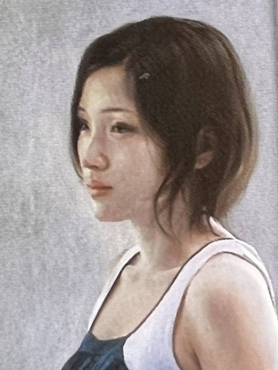 中島健太の複製写実画（印刷）】 ≪滑走路に限りなく近い場所≫(人物画 