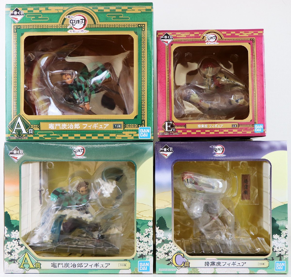 M♪未使用品♪フィギュア 一番くじ 鬼滅の刃 4種