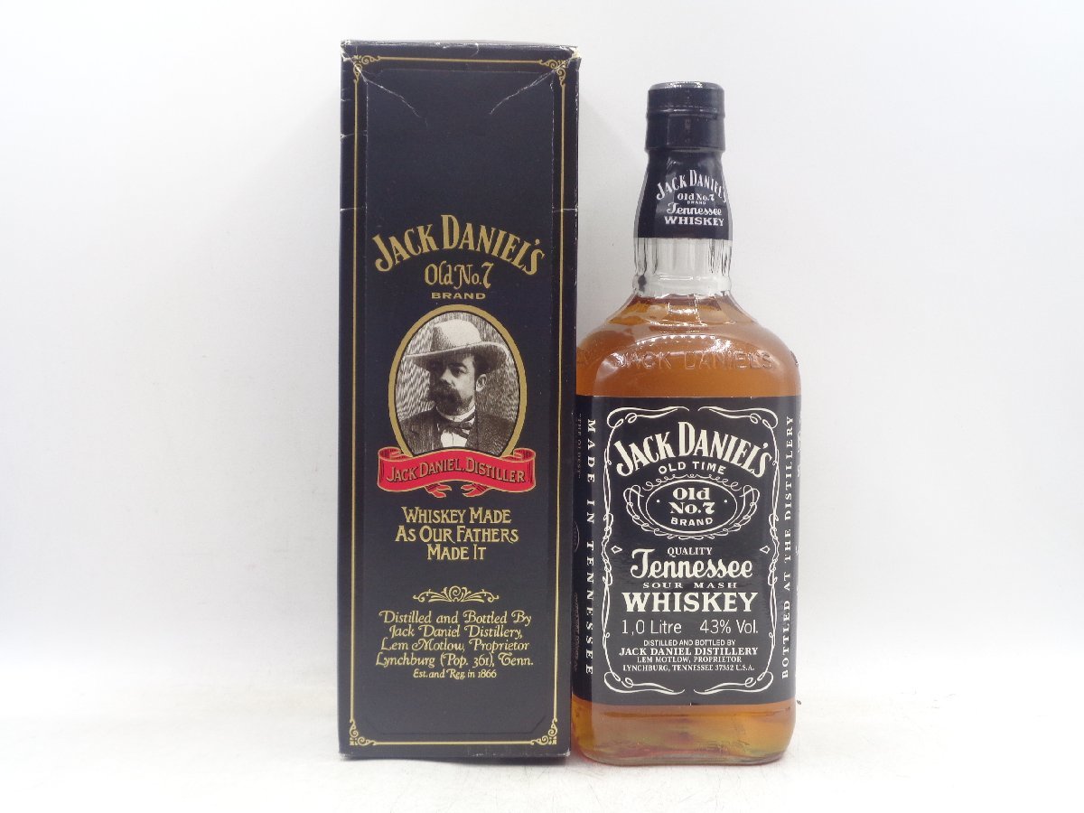 JACK DANIEL'S Old NO.7 ジャック ダニエル テネシー ウイスキー 箱入 未開封 古酒 1000ml 43％ X200549 ダニエル ジャック No.7 No,7 750ml 特級表示 オールド ⁄45% - 歌舞伎