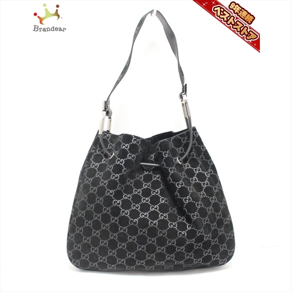 【最新作，大人気】 グッチ GUCCI ショルダーバッグ 0013746 GG柄 スエード&times;レザー 黒 バッグ(その他)｜売買されたオークション情報、yahooの商品情報をアーカイブ公開 - オークファン かばん、バッグ