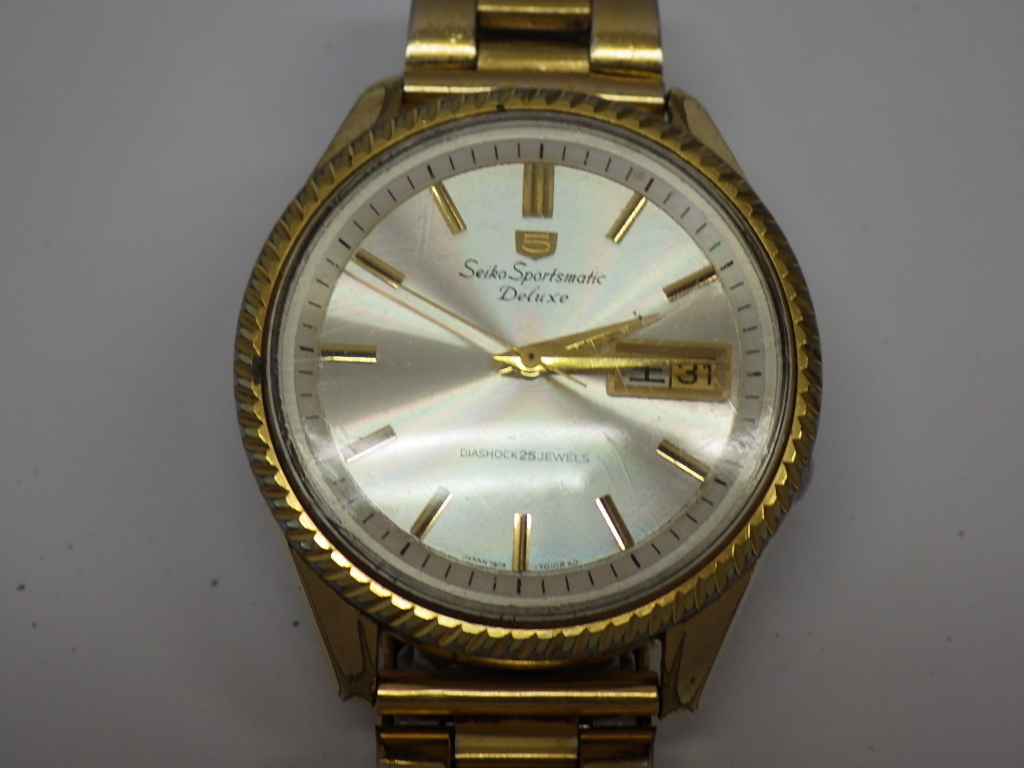 メンズ 稼働品 SEIKO スポーツマチック5 7619-7040 自動巻き腕時計