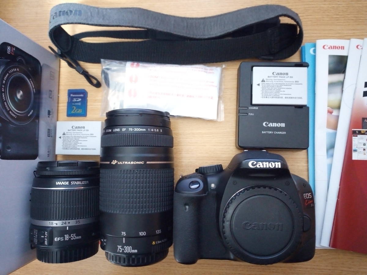 Canon EOS Kiss X4 レンズ2点 18-55mm 75-300mm 【公式通販】