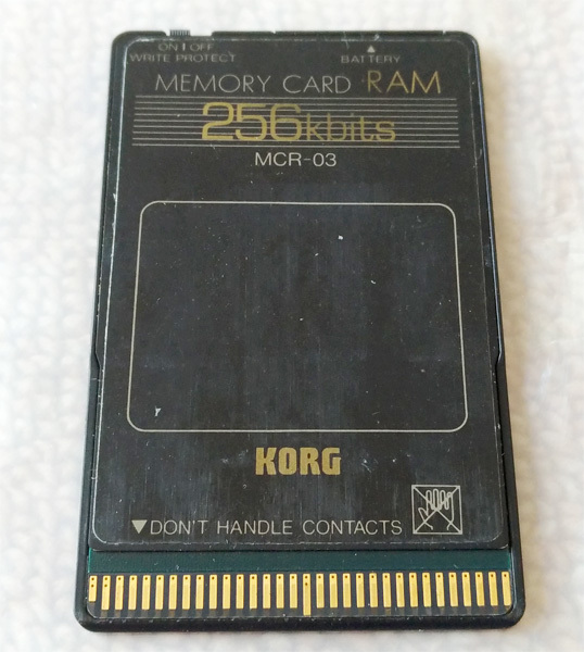 KORG MCR-03 メモリーカード コルグ Korg M1 Wavestation Memory Card
