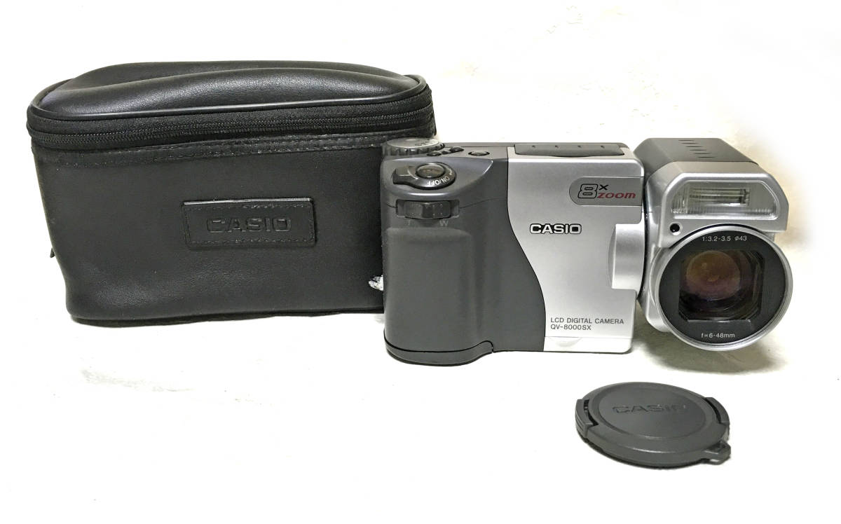 CASIO カシオ LCD DIGTAL CAMERA 8x Zoom デジタルカメラ QV-8000SX 中古 動作確認済