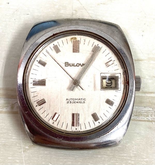 BULOVA/ブローバ 23石 DATE デイト オートマチック 自動巻き メンズ 