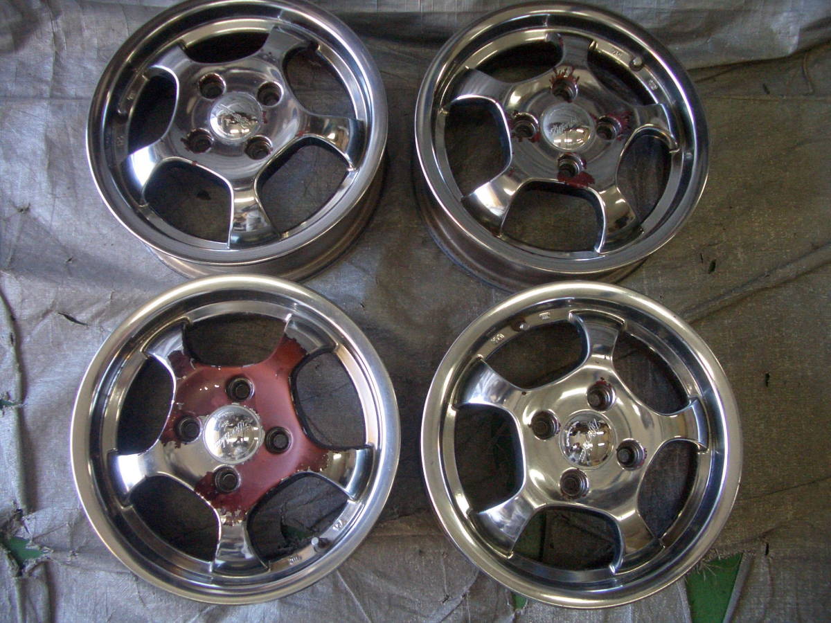 □□2303-BI1 Weds Ziffer blatt スパッタリング 13インチホイール 4.5  