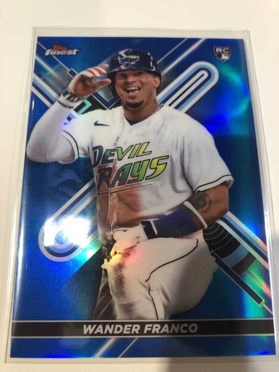 topps 2022 finest blue refractor rookie card wander franco 検索用