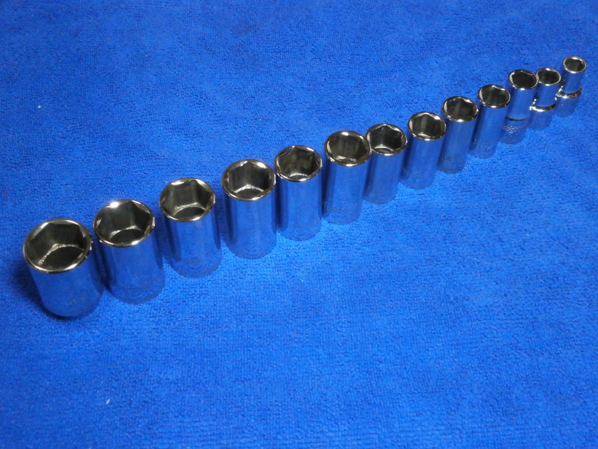 マックツール MAC TOOLS 差込3/8sq セミディープソケット 13個 セット 