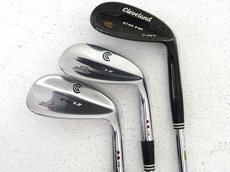 ★中古★クリーブランド CG12 ウェッジ 50°/10° 56°/14° CG16 52°/10° 計3本 右利き N.S.PRO 950GH FLEX:S★【SP427】