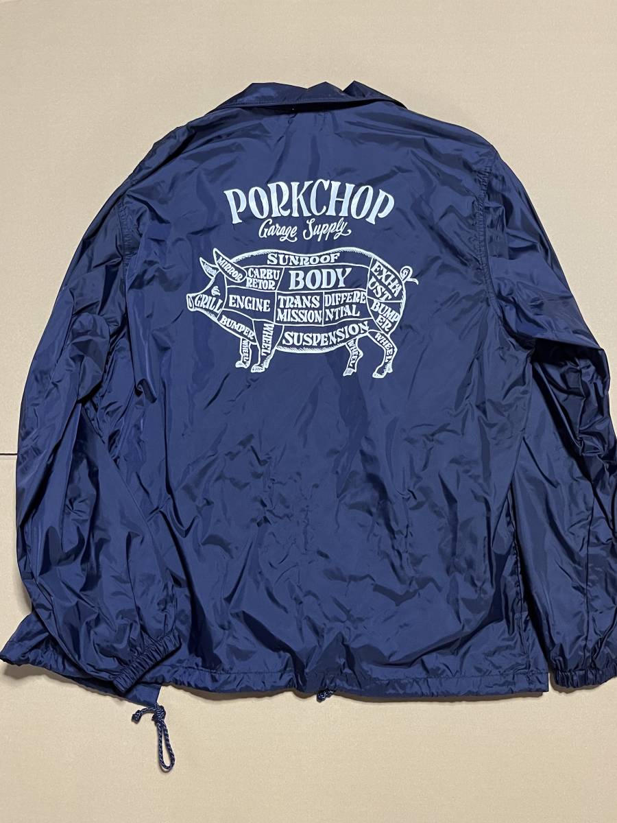 PORKCHOP GARAGE SUPPLY ネイビー コーチジャケット 最初期！PORK CHOP