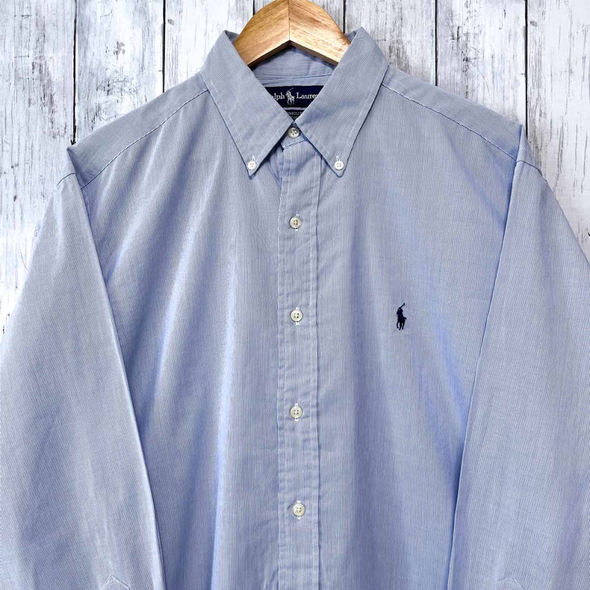 ラルフローレン Ralph Lauren 長袖シャツ メンズ ワンポイント サイズ16 Lサイズ YARMOUTH 3‐202
