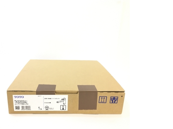 TOTO TKS05304J 台付シングル混合水栓 エコシングル 吐水切替 共用 未使用 Y7419467